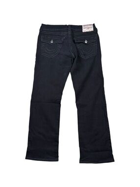 True Religion Y2K Ricky Relaxed Straight Black Jeans